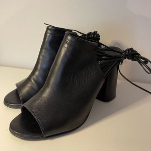 Aldo - black leather mule